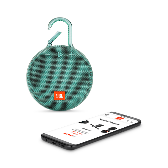 JBL Clip 3 - River Teal - Portable Bluetooth® speaker - Detailshot 1