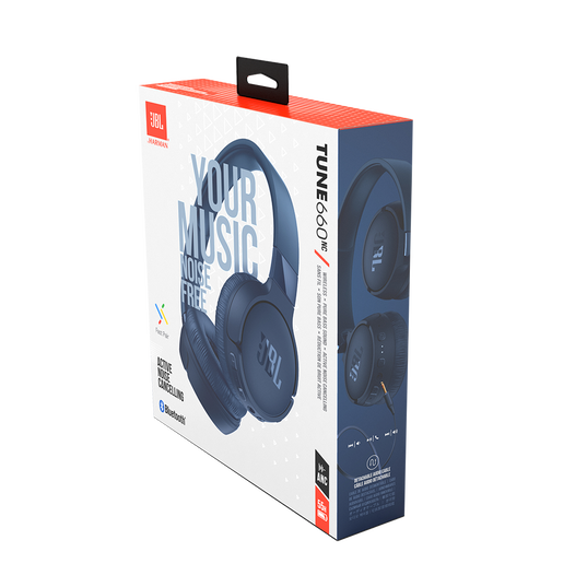JBL Tune 660NC - Blue - Wireless, on-ear, active noise-cancelling headphones. - Detailshot 10