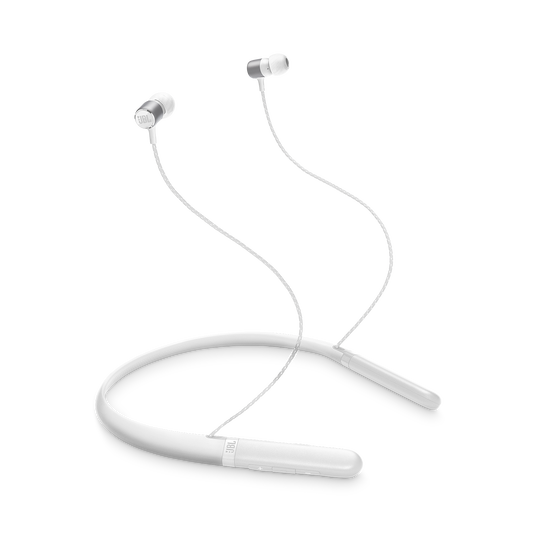 JBL Live 200BT - White - Wireless in-ear neckband headphones - Hero