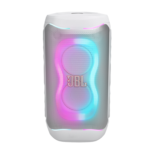 JBL PartyBox 130 - White - Portable party speaker with JBL legendary sound, a dynamic lightshow and a foldable ergonomic handle - Front