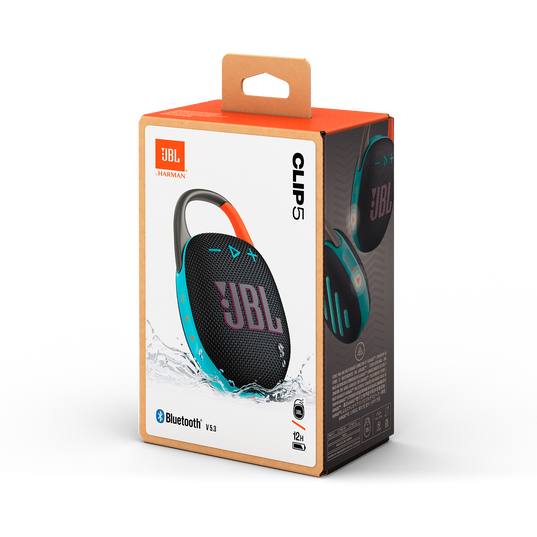 JBL Clip 5 - Black and Orange - Ultra-portable waterproof speaker - Detailshot 15