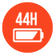 Up to 44 hours of music playback
