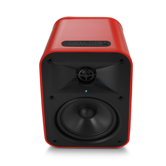 JBL Control X Wireless - Red - 5.25” (133mm) Portable Stereo Bluetooth® Speakers - Detailshot 2
