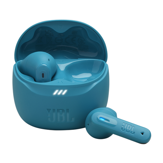 JBL Tune Flex 2 - Turquoise - True Wireless Noise Cancelling Earbuds - Hero