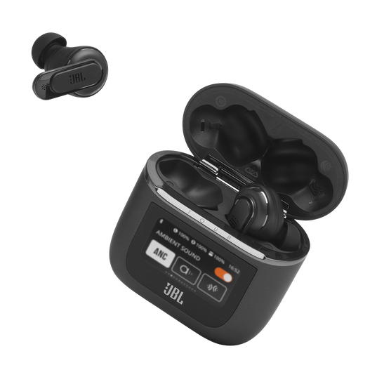 JBL Tour Pro 2 - Black - True wireless Noise Cancelling earbuds - Detailshot 4