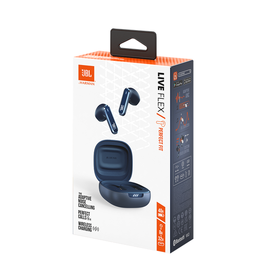 JBL Live Flex - Blue - True wireless Noise Cancelling earbuds - Detailshot 11