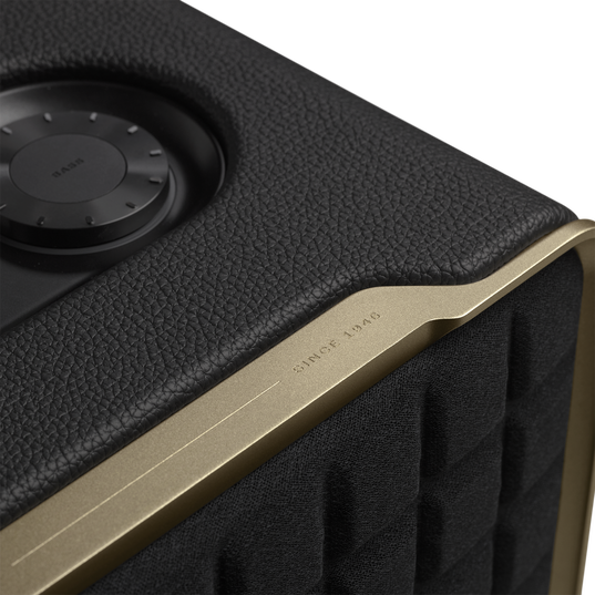 JBL Authentics 200 - Black - Smart home speaker with Wi-Fi, Bluetooth and Voice Assistants with retro design - Detailshot 4