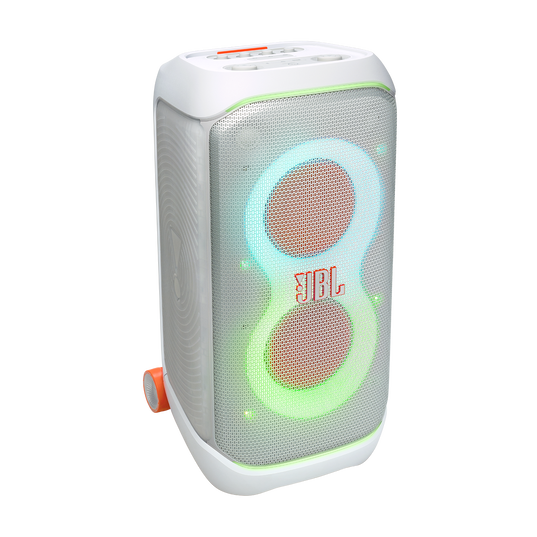 JBL PartyBox Stage 320 - White - Portable party speaker with wheels - Detailshot 1