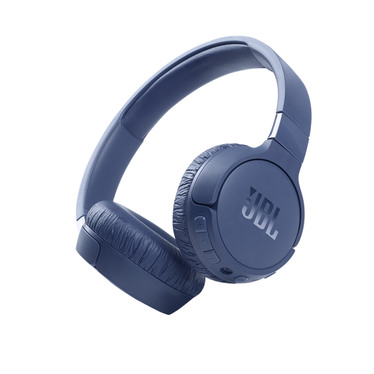 JBL Tune 660NC - Blue - Wireless, on-ear, active noise-cancelling headphones. - Hero