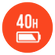 Up to 40 hours of battery life