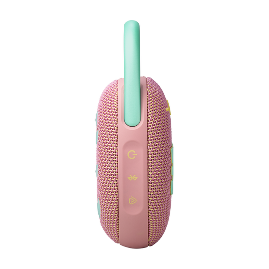 JBL Clip 5 - Pink - Ultra-portable waterproof speaker - Left
