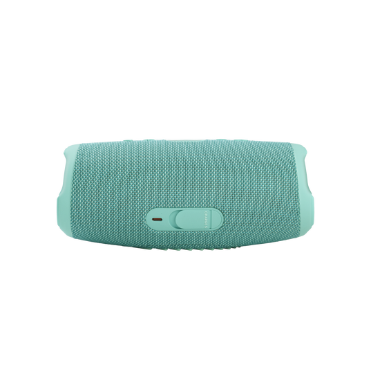 JBL Charge 5 - Teal - Portable Waterproof Speaker with Powerbank - Back