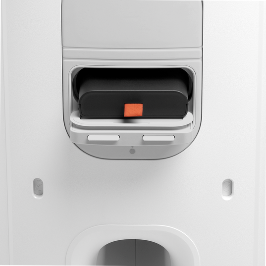 JBL PartyBox 330 - White - Portable party speaker with JBL legendary sound, futuristic lighting, a telescopic handle and wide wheels. - Detailshot 2