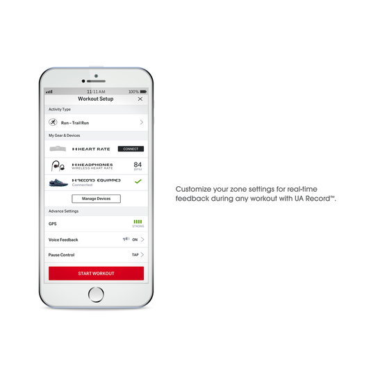 Under Armour Sport Wireless Heart Rate - White - Heart rate monitoring, wireless in-ear headphones for athletes - Detailshot 4