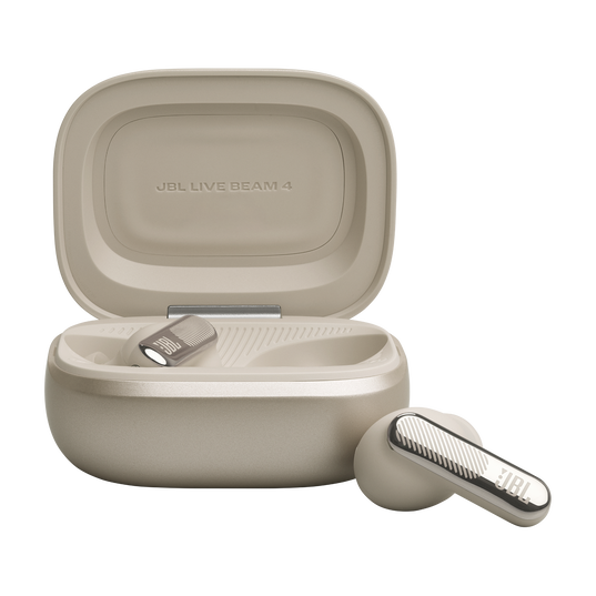 JBL Live Beam 4 - Sand - True wireless Noise Cancelling earbuds - Bottom