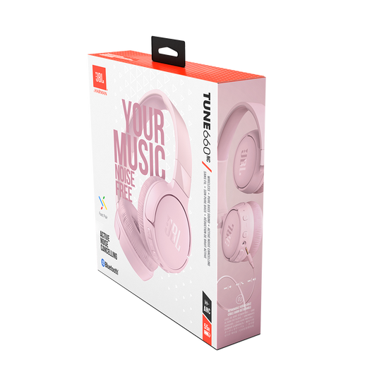 JBL Tune 660NC - Pink - Wireless, on-ear, active noise-cancelling headphones. - Detailshot 10