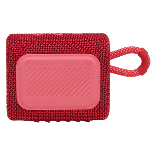 JBL Go 3 - Red - Portable Waterproof Speaker - Back