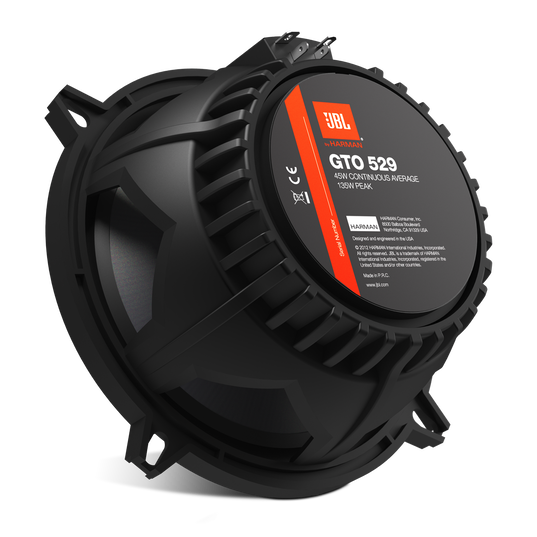 GTO529 - Black - 180-Watt, Two-Way 6-1/2" Speaker System - Back