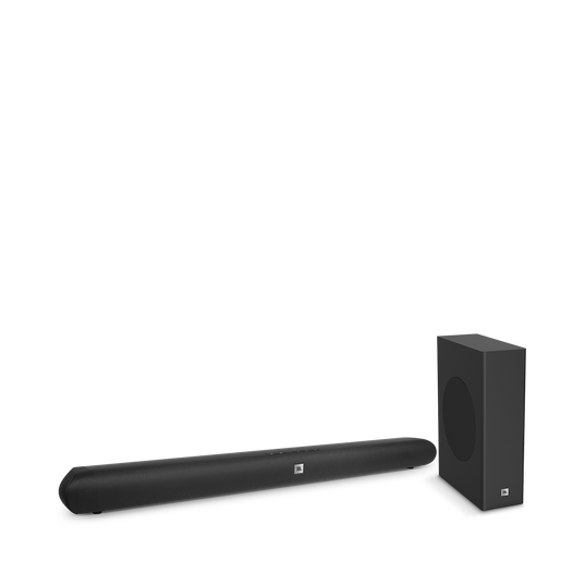 JBL Cinema SB150 - Black - Home cinema 2.1 soundbar with compact wireless subwoofer - Hero