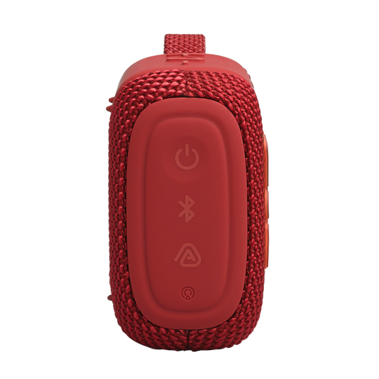 JBL Go 5 - Red - Ultra-portable waterproof and drop-proof speaker with JBL legendary sound and ambient edge lighting - Right