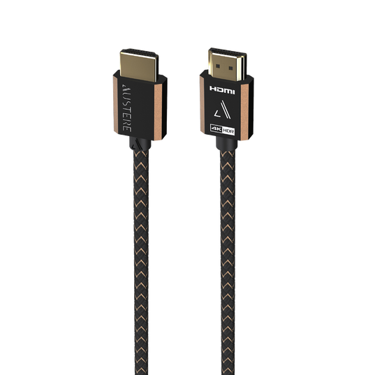 Austere III Series 4K HDMI Cable 1.5m - Black - Premium Certified HDMI, 4K HDR, 18Gbps for 4K60, High Fidelity ARC, Gold Contacts & High Flex Cable - Hero