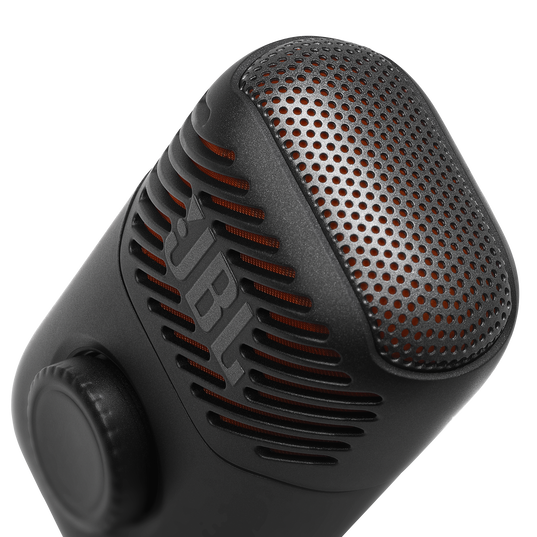 JBL EasySing Mic Mini - Black - Mini AI-powered microphone with real-time vocal removal - Top