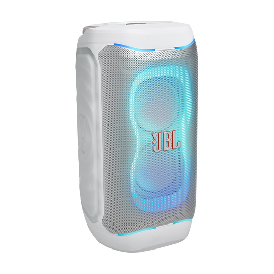 JBL PartyBox 130 - White - Portable party speaker with JBL legendary sound, a dynamic lightshow and a foldable ergonomic handle - Hero
