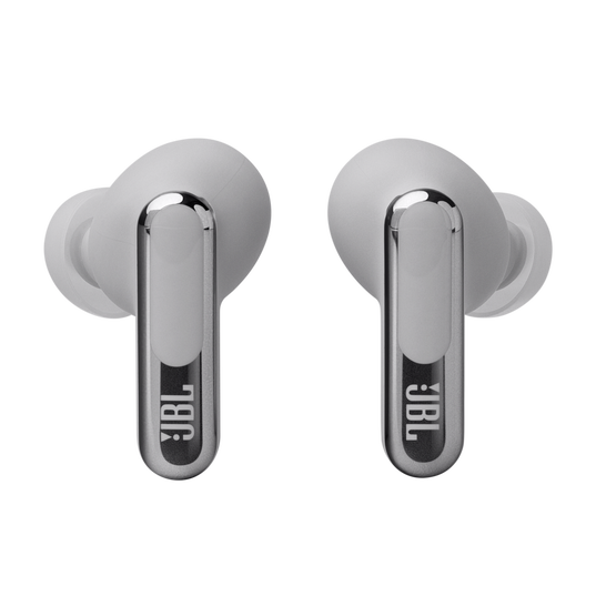 JBL Live Beam 3 - Silver - True wireless noise-cancelling closed-stick earbuds - Back