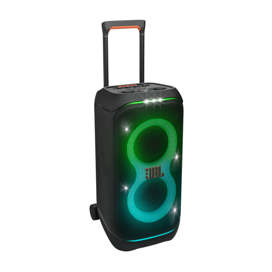 JBL PartyBox Stage 320 - Black - Portable party speaker with wheels - Hero