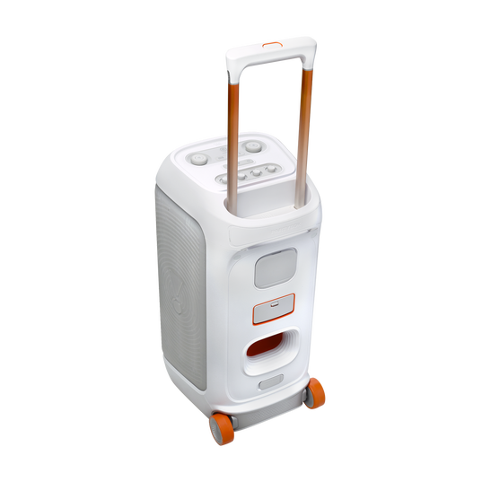 JBL PartyBox Stage 320 - White - Portable party speaker with wheels - Detailshot 4