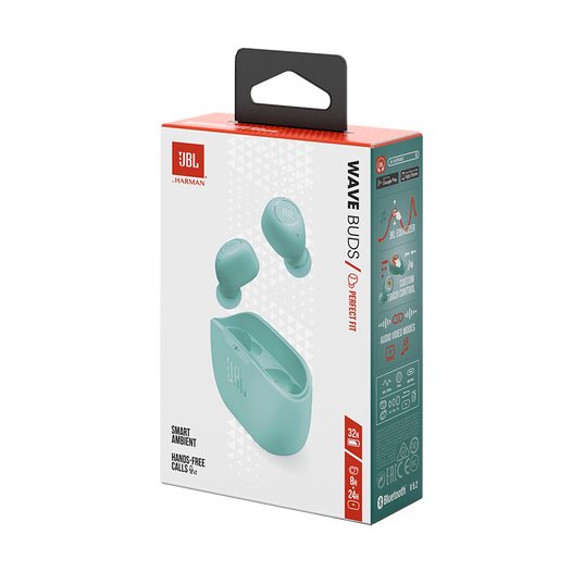 JBL Wave Buds - Mint - True wireless earbuds - Detailshot 10