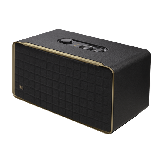 JBL Authentics 500 - Black - Hi-fidelity smart home speaker with Wi-Fi, Bluetooth and Voice Assistants with retro design. - Detailshot 1