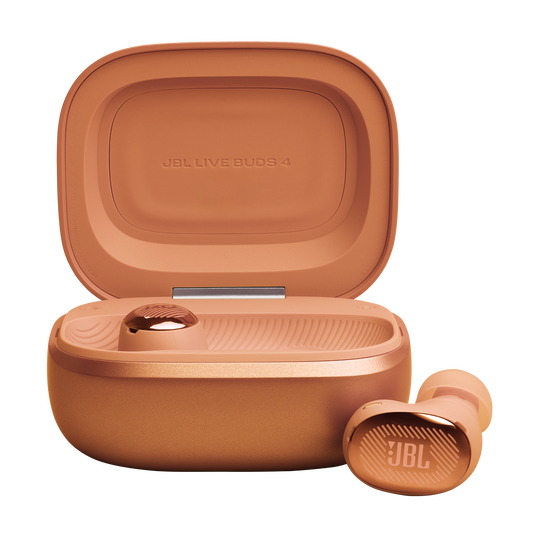 JBL Live Buds 4 - Orange - True wireless Noise Cancelling earbuds - Bottom