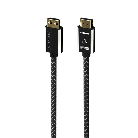 Austere VII Series 8K HDMI Cable 2.5m - Black - Austere VII series 8K HDMI 2.5m cable - Hero