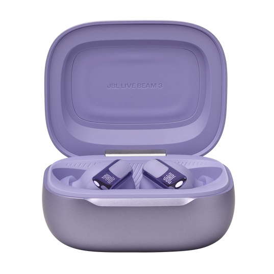 JBL Live Beam 3 - Purple - True wireless noise-cancelling closed-stick earbuds - Detailshot 3
