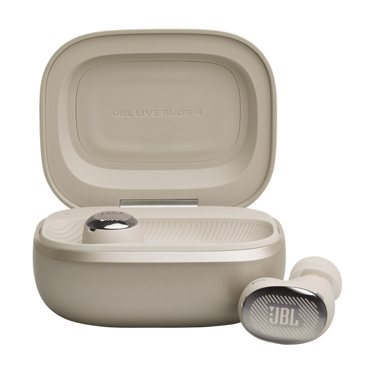 JBL Live Buds 4 - Sand - True wireless Noise Cancelling earbuds - Bottom