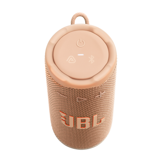 JBL Grip - Orange - Compact Bluetooth speaker with bold JBL Pro Sound and ambient light - Top