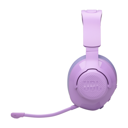 JBL Quantum 360 Wireless - Purple - Wireless over-ear gaming headset with surround sound and detachable mic - Left