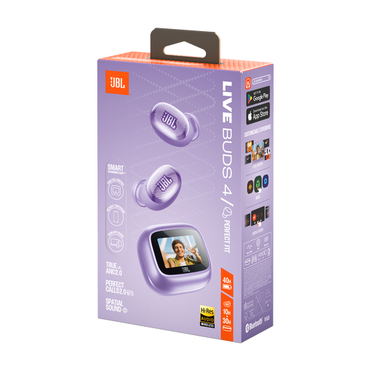 JBL Live Buds 4 - Purple - True wireless Noise Cancelling earbuds - Detailshot 15