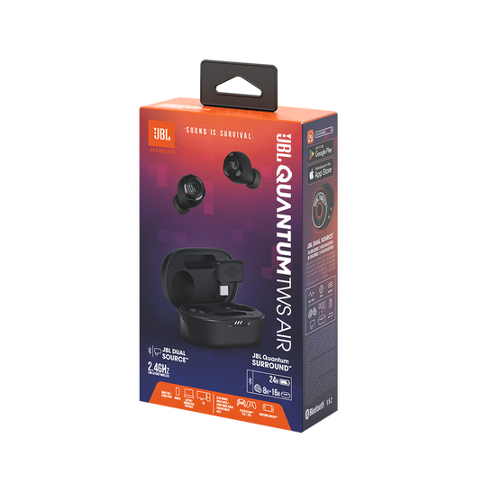 JBL Quantum TWS Air - Black - True wireless gaming earbuds - Detailshot 15