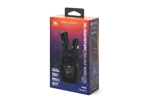 JBL Quantum Stream Wireless USB-C - Black - Wearable wireless streaming microphone - Detailshot 15