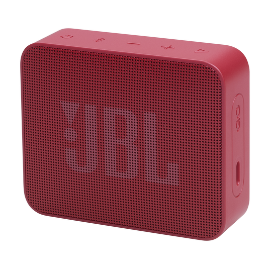 JBL Go Essential 2 - Red - Portable Waterproof Speaker - Hero