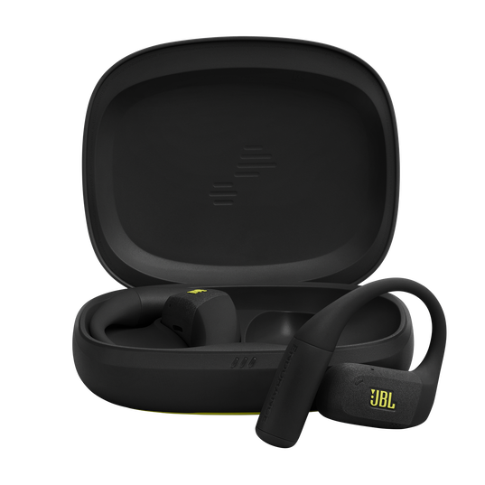 JBL Endurance Zone - Black / Lime - True Wireless open-ear sport headphones - Hero