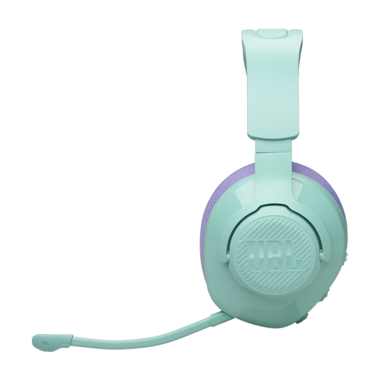 JBL Quantum 360 Wireless - Teal - Wireless over-ear gaming headset with surround sound and detachable mic - Left