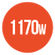 1170W output power