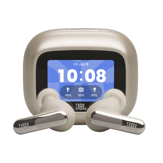 JBL Live Beam 4 - Sand - True wireless Noise Cancelling earbuds - Hero