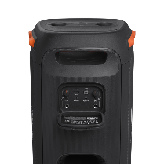 JBL Partybox 110 - Black - Portable party speaker with 160W powerful sound, built-in lights and splashproof design. - Detailshot 4
