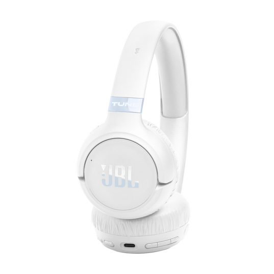 JBL Tune 680NC - White - Wireless on-ear Noise cancelling headphones - Right