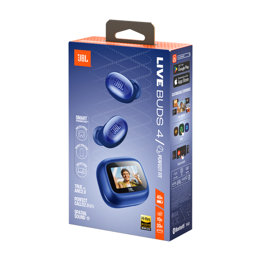 JBL Live Buds 4 - Blue - True wireless Noise Cancelling earbuds - Detailshot 15