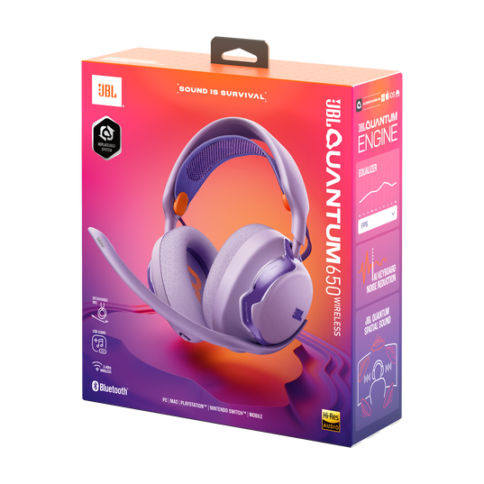 JBL Quantum 650 - Purple - Wireless multiplatform gaming headset - Detailshot 15